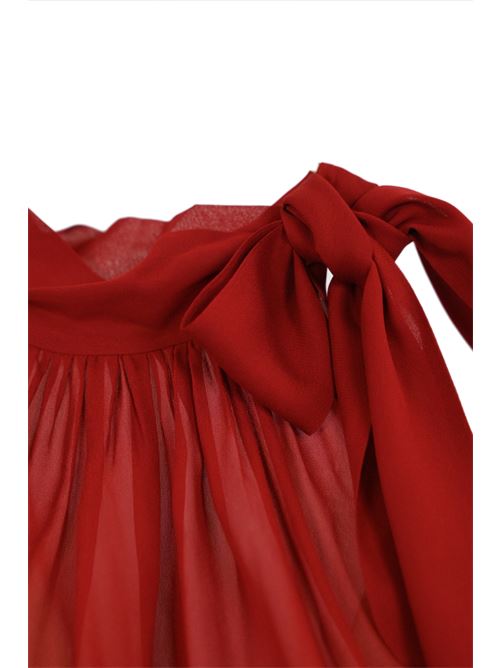 Top in crepe rosso Philosophy di Lorenzo Serafini | A0801 57520142